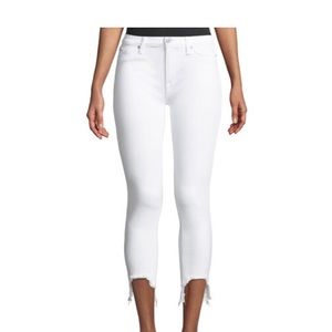 Hudson Cropped White Jeans